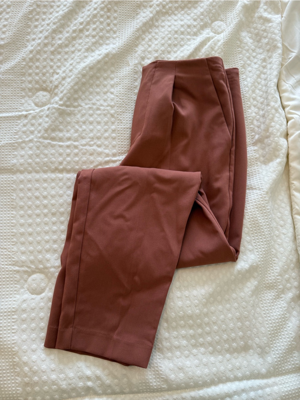 A New Day Trouser Dress Pants Dusty Rose / copper brown